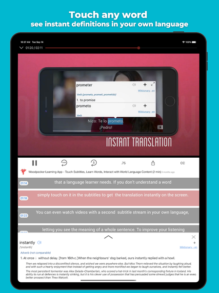 Woodpecker - Language Learning - Image screenshot of android app