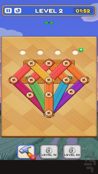 Wooden Screw Master - Gameplay image of android game