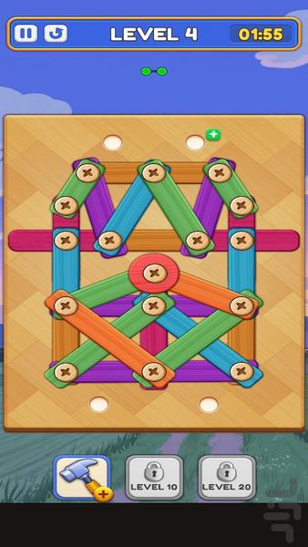 Wooden Screw Master - Gameplay image of android game