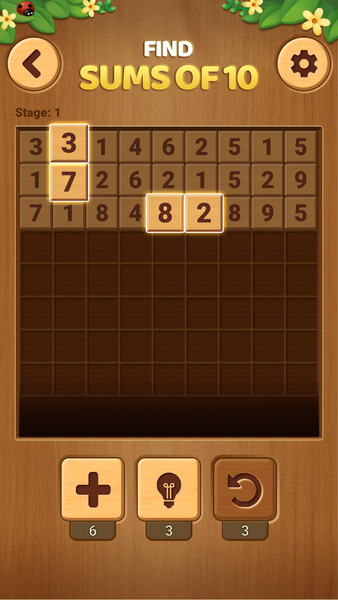 Wood Ten: Number Puzzle - عکس بازی موبایلی اندروید