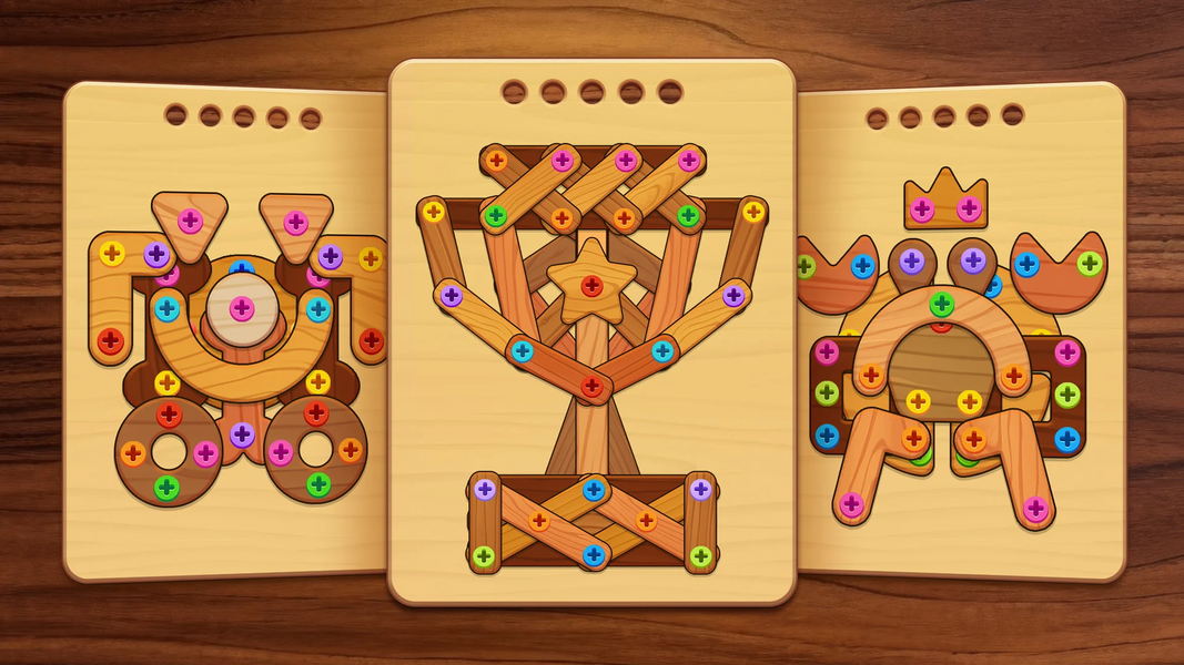 Woody Screw: Nut and Bolt Jam - عکس بازی موبایلی اندروید