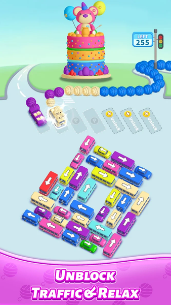 Car Jam Puzzle: Wool Craft - Gameplay image of android game