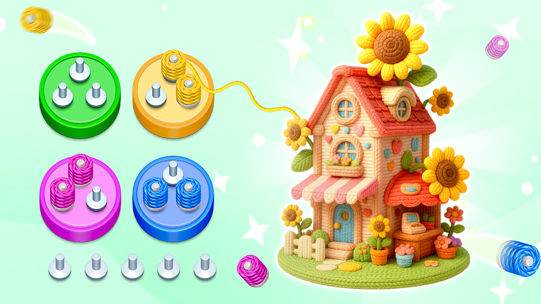 Wool Puzzle ۳D - عکس بازی موبایلی اندروید