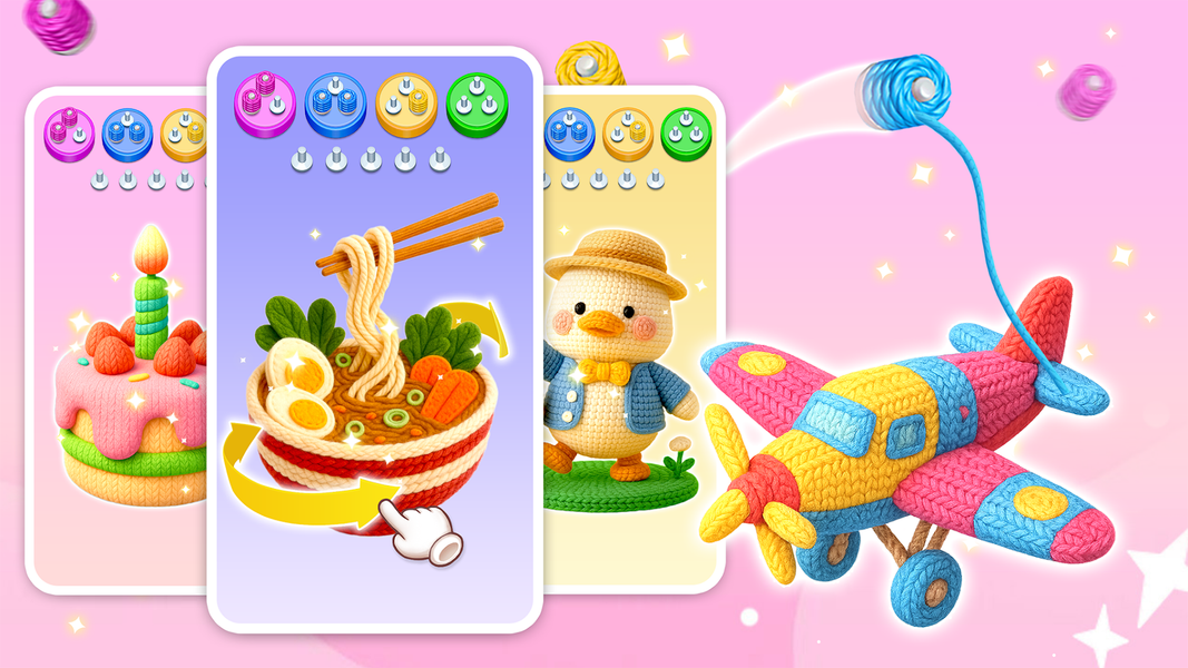 Wool Puzzle 3D - Gameplay image of android game