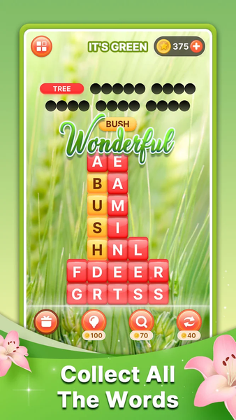 Word Search Block Puzzle Game - Gameplay image of android game