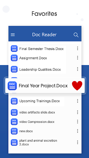 Doc Reader: Doc Viewer, Docx Editor App - عکس برنامه موبایلی اندروید