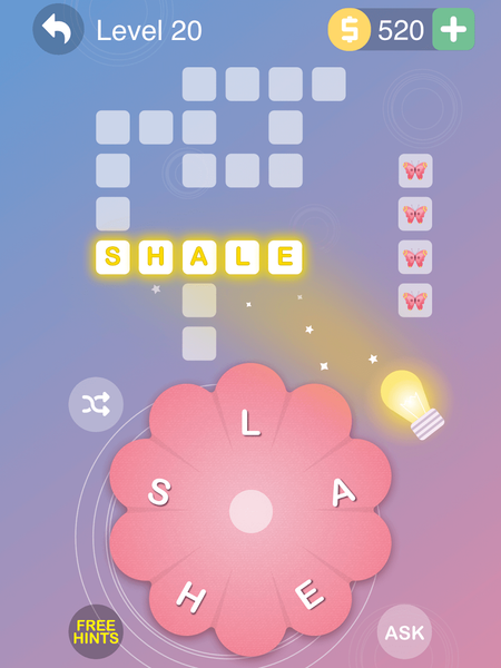 Word Flower - Connect Cross Wo - عکس بازی موبایلی اندروید