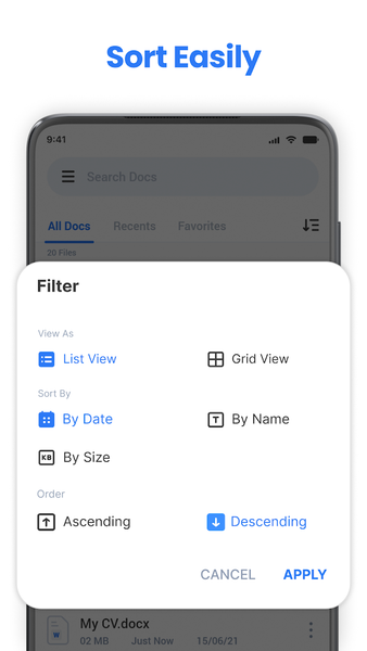 Word Reader & Docs Creator - عکس برنامه موبایلی اندروید