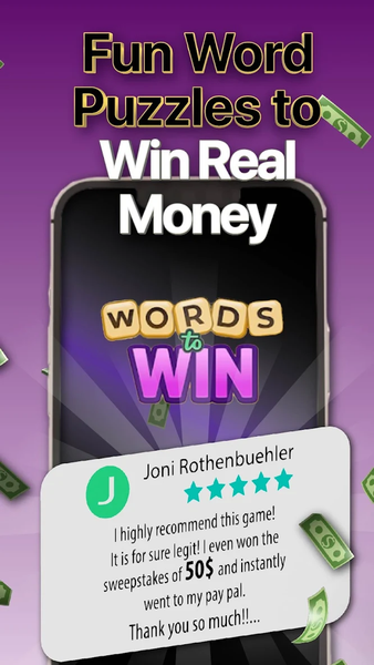 Words to Win: Real Money Games - Gameplay image of android game