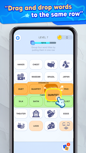 Word Group: Text Connect Game - Gameplay image of android game