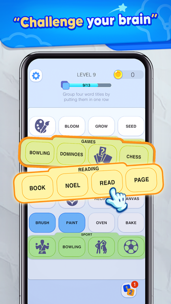Word Group: Text Connect Game - Gameplay image of android game