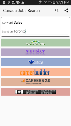 Canada Jobs Search - Image screenshot of android app