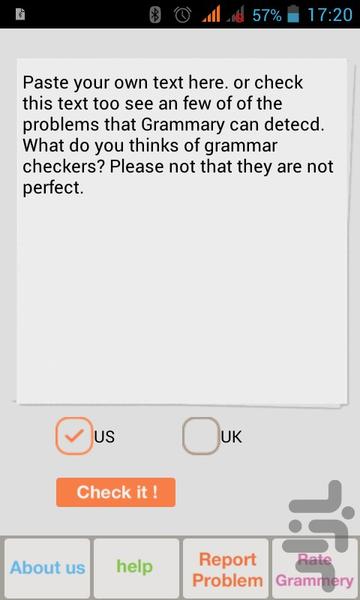 گرامری - Image screenshot of android app
