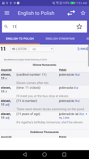 WordReference.com dictionaries - Image screenshot of android app