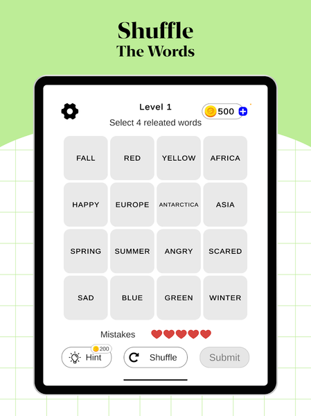 Connections Word Game - عکس بازی موبایلی اندروید
