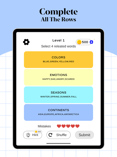 Connections Word Game - عکس بازی موبایلی اندروید