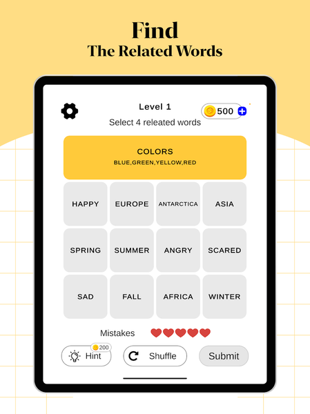 Connections Word Game - عکس بازی موبایلی اندروید