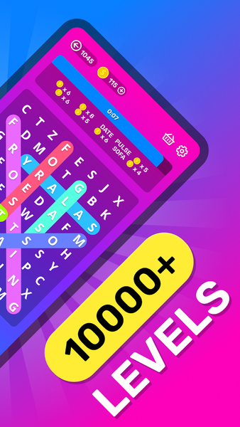 Word Search — Word Puzzle Game - Gameplay image of android game