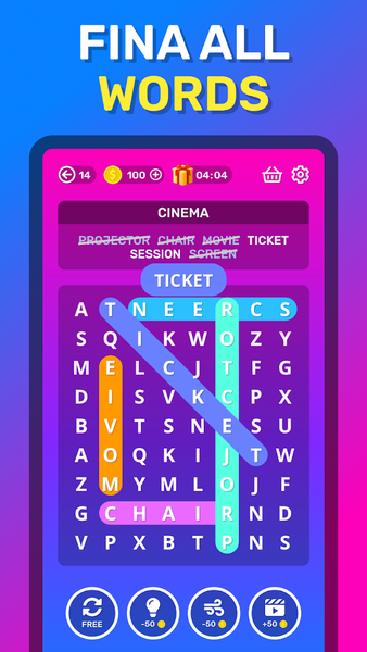 Word Search — Word Puzzle Game - عکس بازی موبایلی اندروید