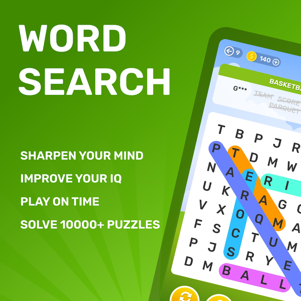 Word Search Puzzle Game - Gameplay image of android game