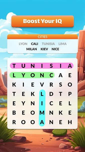 Word Search Zen - Gameplay image of android game