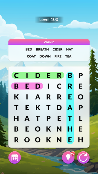 Word Search Zen - Gameplay image of android game