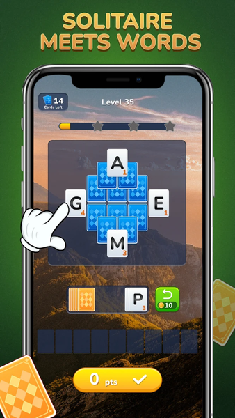 Word Solitaire-Unscramble Puz - Gameplay image of android game