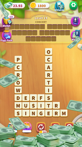 Word Tiles - Gameplay image of android game