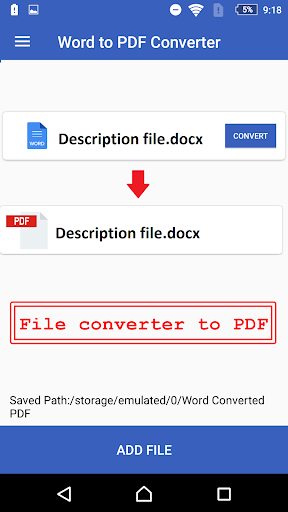 Word to PDF Converter & PDF Creator Online - عکس برنامه موبایلی اندروید
