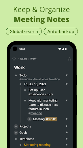 Workflowy |Note, List, Outline - عکس برنامه موبایلی اندروید