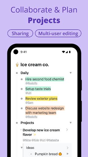 Workflowy |Note, List, Outline - عکس برنامه موبایلی اندروید