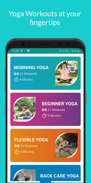 Yoga App - Yoga for beginners, - عکس برنامه موبایلی اندروید