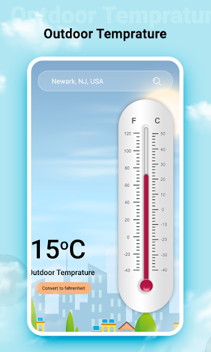 Mobile Thermometer - Image screenshot of android app