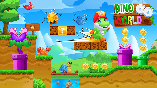 Super Dino Go World - Free New Adventure Game 2021 - Gameplay image of android game
