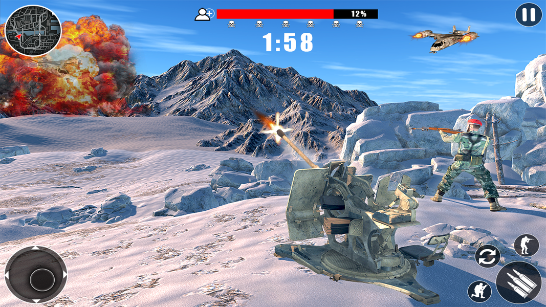 World War 3 Frontline Commando - Gameplay image of android game