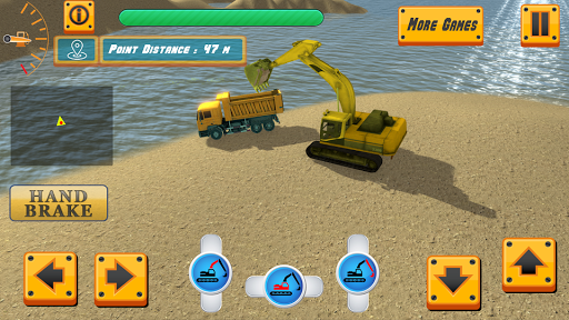 River Sand Excavator Simulator - Gameplay image of android game