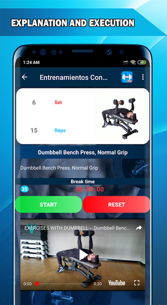 Dumbbell Training Exercises - عکس برنامه موبایلی اندروید