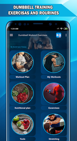 Dumbbell Training Exercises - Image screenshot of android app