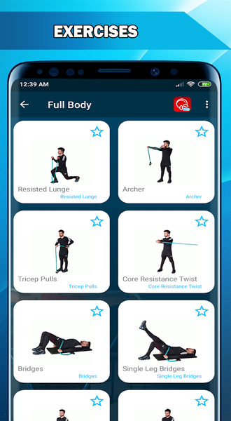 Resistance Bands Exercises - Image screenshot of android app