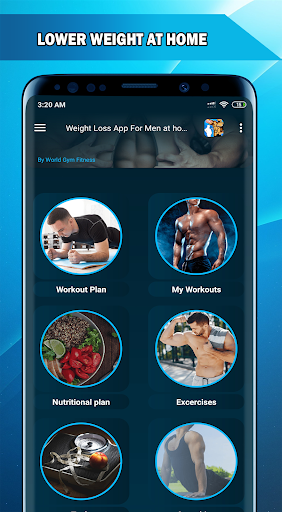 Weight loss app for men - Lose weight at home - Image screenshot of android app