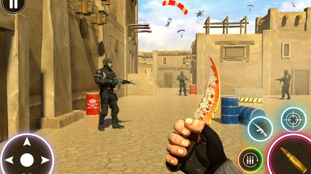 Fire Squad- Battleground War - Gameplay image of android game