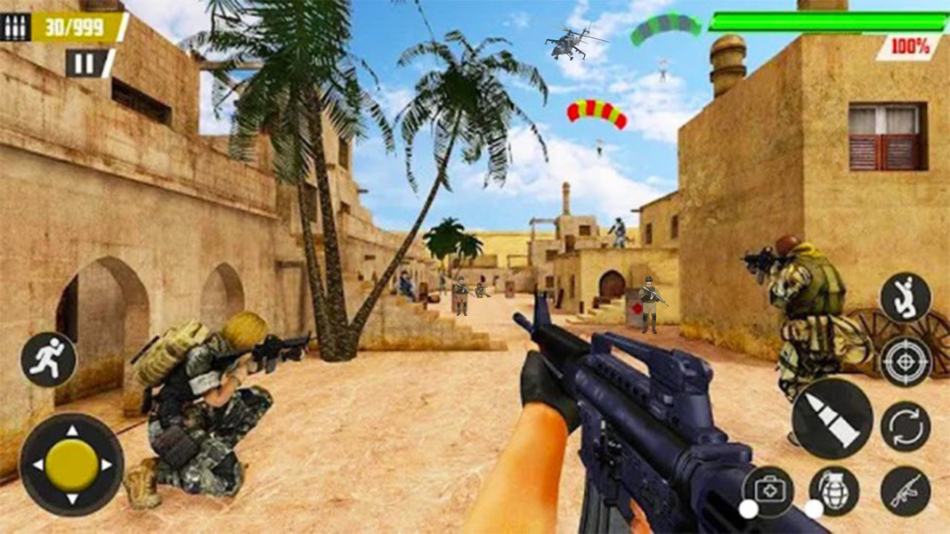 Fire Squad- Battleground War - Gameplay image of android game