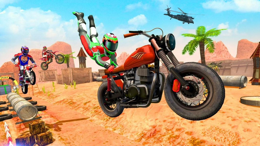 Bike Stunt Ramp Master Racer - Gameplay image of android game