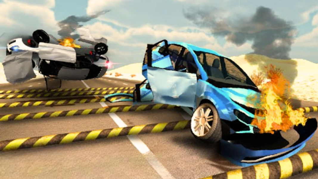 Car Wreck Simulator-Speed Bump - Gameplay image of android game