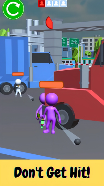 Paintball Hero- Shoot Paint - Gameplay image of android game