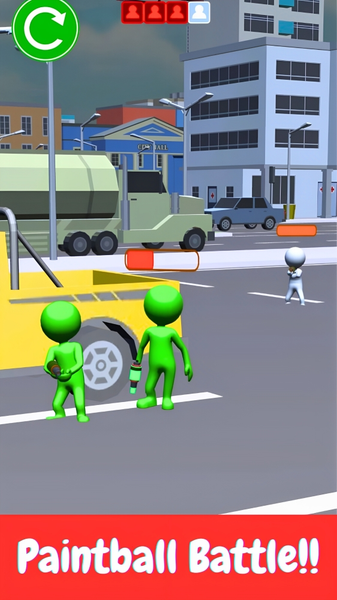 Paintball Hero- Shoot Paint - Gameplay image of android game