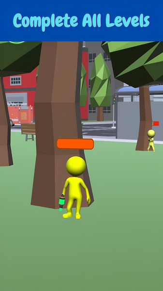 Paintball Hero- Shoot Paint - Gameplay image of android game