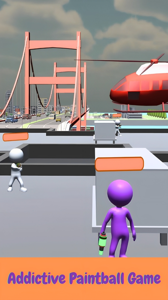 Paintball Hero- Shoot Paint - Gameplay image of android game