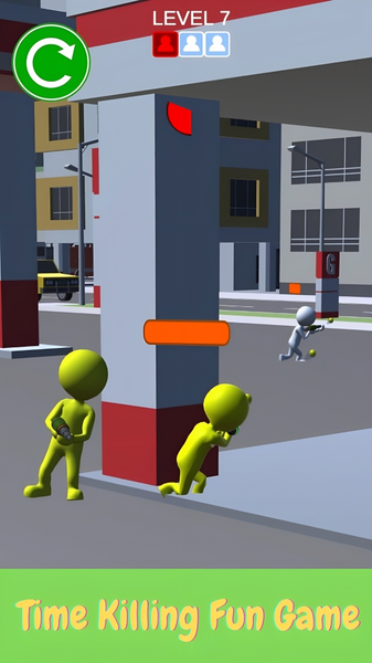 Paintball Hero- Shoot Paint - Gameplay image of android game