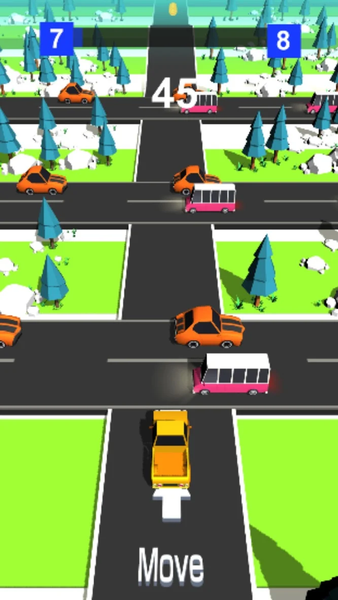 Traffic Road Cross Fun Game - Gameplay image of android game